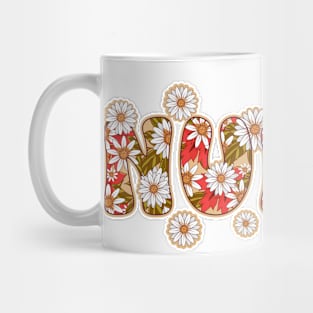 NURSE LIFE FLOWERS FEMINIST VINTAGE Mug